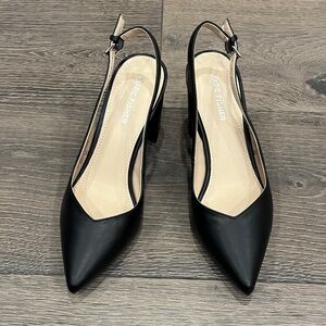 NWOT Marc Fisher Black Heels, Size 7